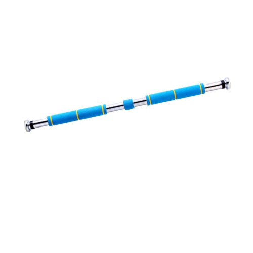 Adjustable pullup bar without screws, 65115 cm, 150 kg (Blue 85115cm)