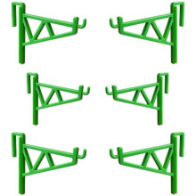 Beehive Frame Support Bracket 6pcs Tool for Beekeepers Hive Stability (green)