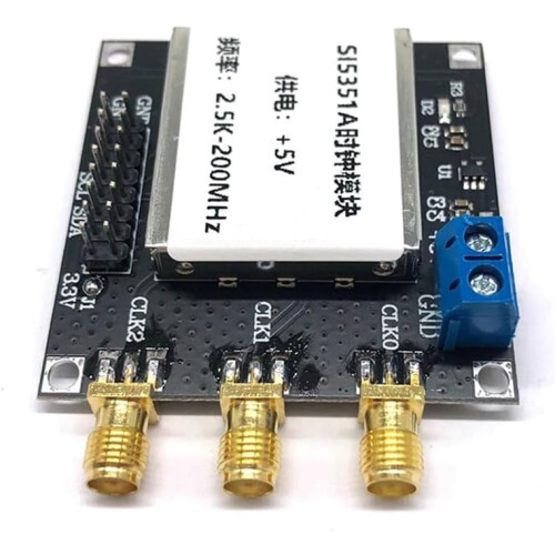 SI5351 2.5K200MHz Clock Generator  Frequency Square Wave Generator with STM32 TFT Display for DIY Ref: 8247 2