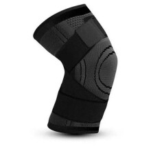 One Piece Sports Compression Knee Pads for Running and Basketball Black L