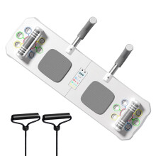 Training board with pull rope and timer, multifunctional fitness accessory for core strength