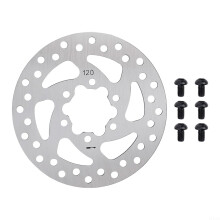 Stainless Steel 120mm Disc Brake for 8 inch and 10 inch Electric Scooters, Screws for Installation