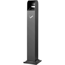 Outdoor Stainless Steel Cigarette Disposal Container, Detachable Easy to Clean