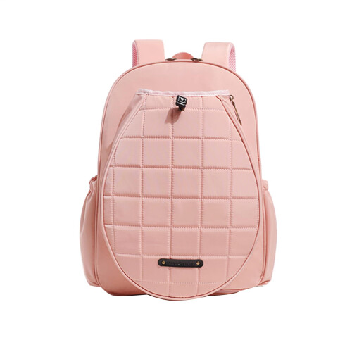 Tennis Backpack, Racket Carry Case, MultiPocket Large Capacity, Pink