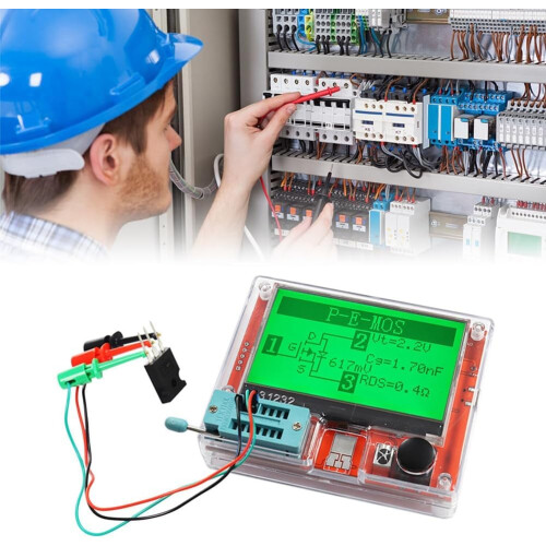 Digital Transistor Tester, Multimeter, DiodeTriodeCapacitance Meter, MOS/PNP/NPN LCR, LCD Display 1