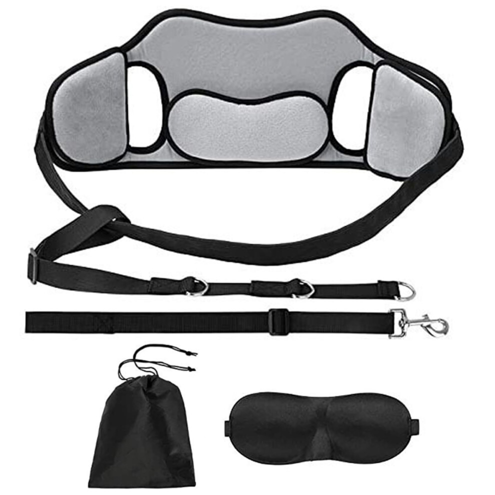 Neck Stretcher Cervical Traction Holder with Ear Hole Adjustable Elastic Neck