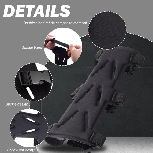 Archery Arm Guard for Men Full Coverage Protective Adjustable Left  Right Hand Black 1