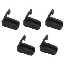 Black Nylon Collapsible Marine Grade Loaded Hat Coat Hook Foldable Mirror Polished Boat Yacht Hanger Hook Ref: 4277