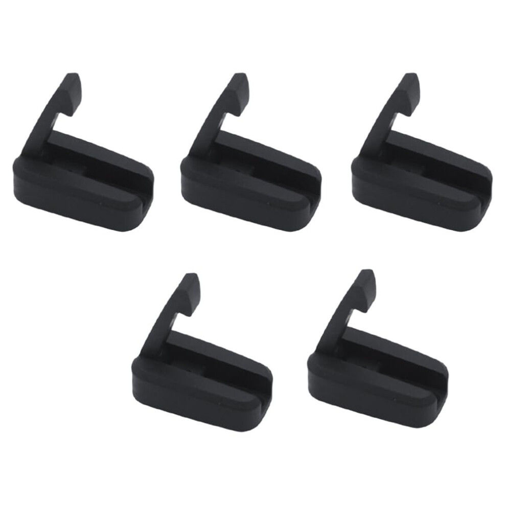 Nylon Collapsible Marine Grade Loaded Hat Coat Hook Foldable Mirror Polished Boat Yacht Hanger Hook Ref: 4277 Black 9365049676045