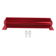 Radiatore olio trasmissione alettato con finitura anodizzata, elevato trasferimento di calore, design a doppio canale, montaggio universale, leggero,