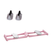 Leg muscle training equipment, inner thigh trainer, foldable, multifunctional, lightweight, for home use, with 2 pushup stands, pink