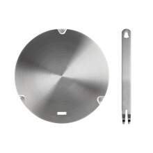 Heat transfer plate Kitchen Essential stainless steel adapter plate heat distributor for induction and electric stoves 26cm
