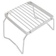 Folding Campfire Grill, Stainless Steel Mesh Mini Grill, Portable BBQ Grill with NonStick Surface for Camping, Picnic, Outdoor Cooking