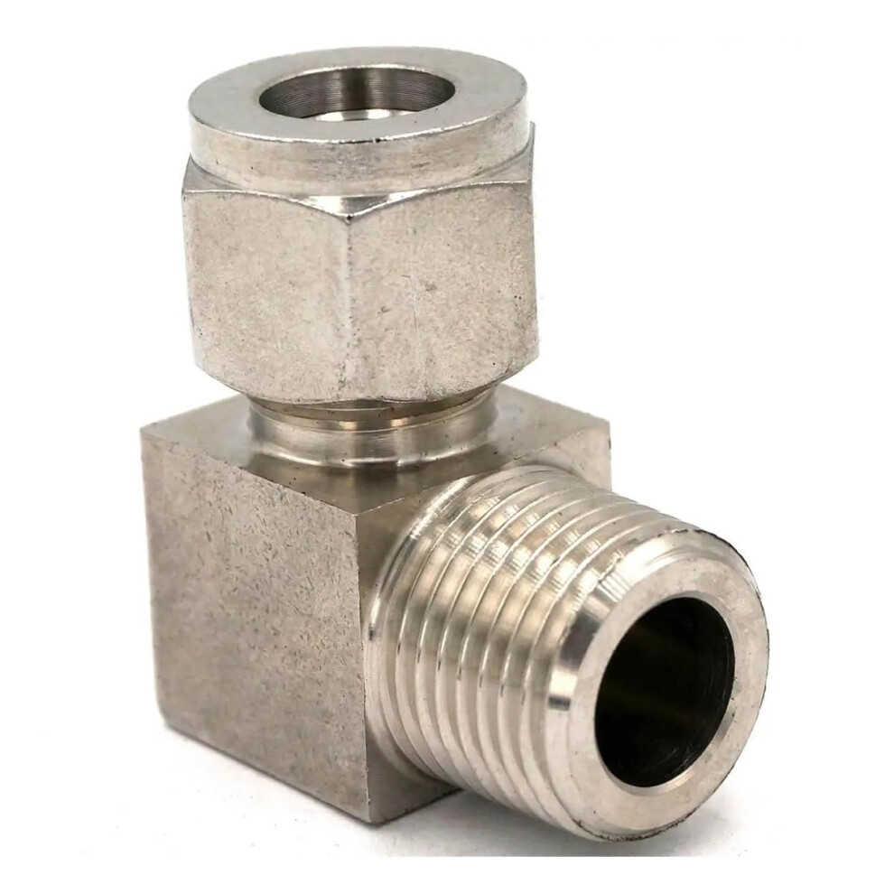 Fit Tube O/D 12Mm 1/2' Bspt Elbow 304 Stainless Steel Ferrule Pneumatic Air Compression Fitting 9426802169270