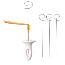 Potato Spiral Cutter Set,Reusable Stainless Steel Wavy Slicer for Kitchen