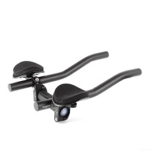Adjustable for bike mounting, handlebar for long rides, ergonomic hand placement, and foam pad.