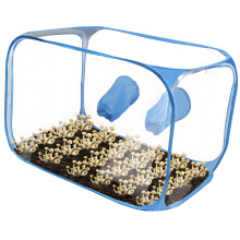 Permanente plastic luchtcontainer voor agarculturen en-Wit