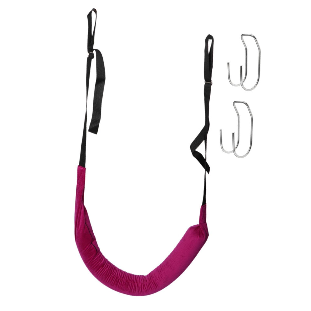 Purple Lumbar Retractor Belt, Back Traction Belt, Lower Back, Spine Decompression Belt For Family, Back Support, With Hook With Hook