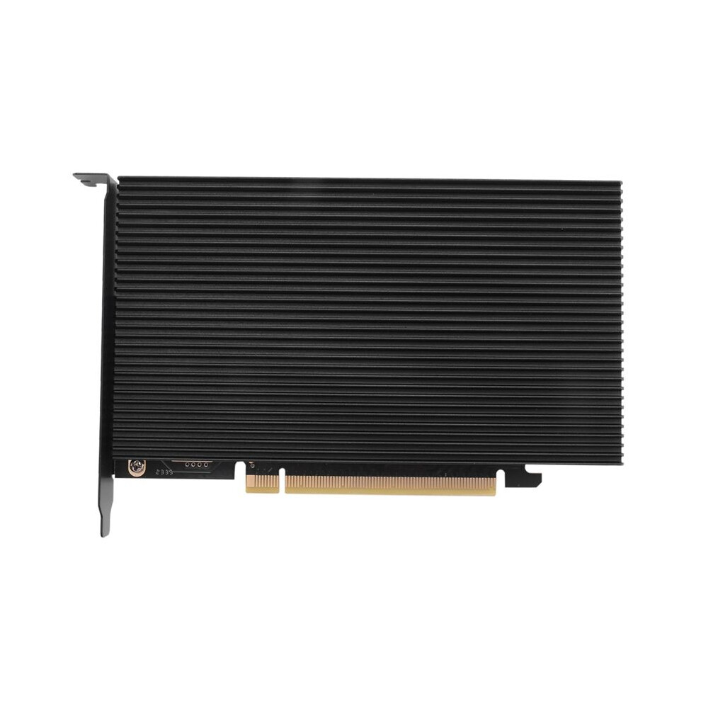 Saudism M.2 Nvme To Pcie 4.0 X16 Adapter Card, Supports 4 Nvme M.2 2280, Supports Bifurcation Raid