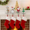Décoration murale avec bas de Noël antidérapant, base robuste - 4