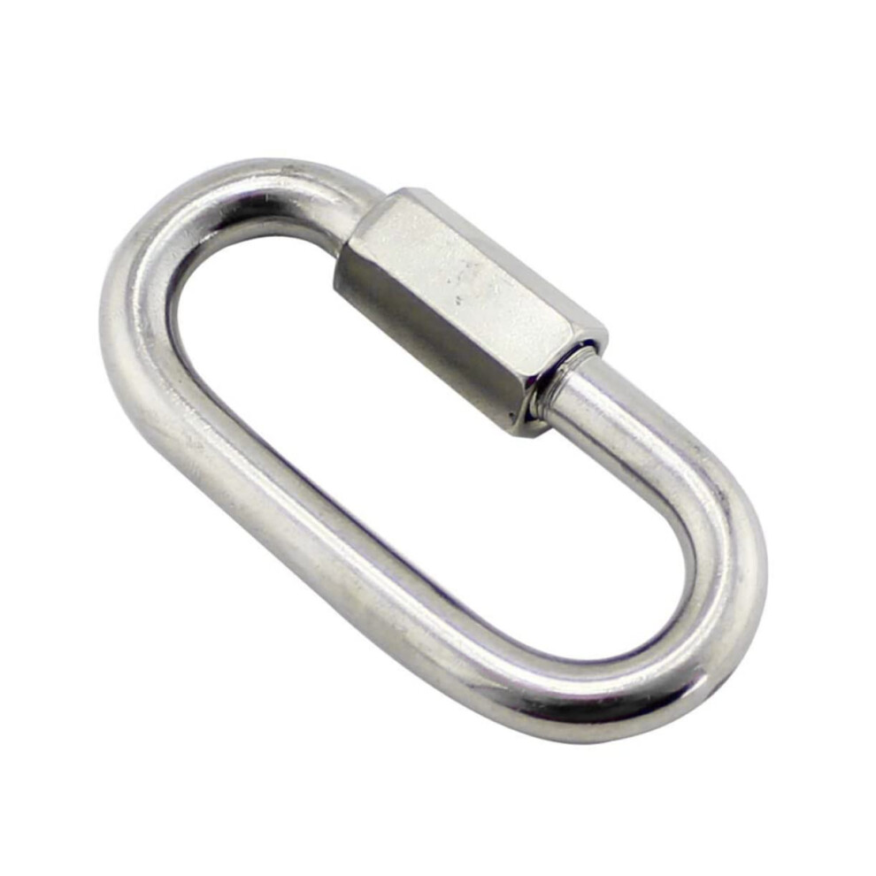 2Pcs Stainless Steel Chain Connection Rings Quick Connect Buckle Safe For Swings Ropes And Chains For Indoor Outdoor Use 9189345796845