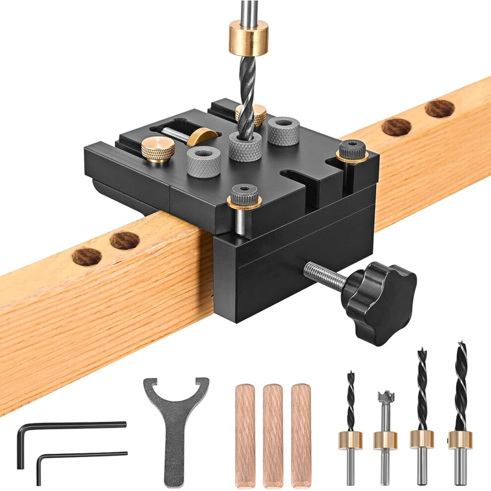 Innovative Artisan: Easy To Use Dowel Jig Kit, Portable And Convenient Precision Puncher For Effortless Woodworking Projects, High Precision For Profe 9437117187484
