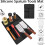 Barbecue Grill Mat  Heat Resistant Silicone Protector Drip Pad, Tools Holder Black 5