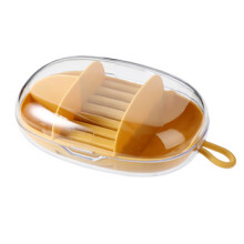 Cutie de bijuterii de călătorie, cutie de bijuterii portabilă pentru inele, cercei, coliere, design compact, compartimente multiple cu oglindă de