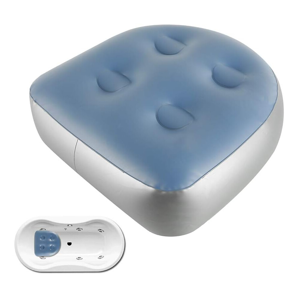 Your Personal Oasis, Inflatable Bathtub Pillow With Firmness Adjustable Feature, Soft Hot Tub Booster Seat For Customized Comfort, Durable Build 9190834271170