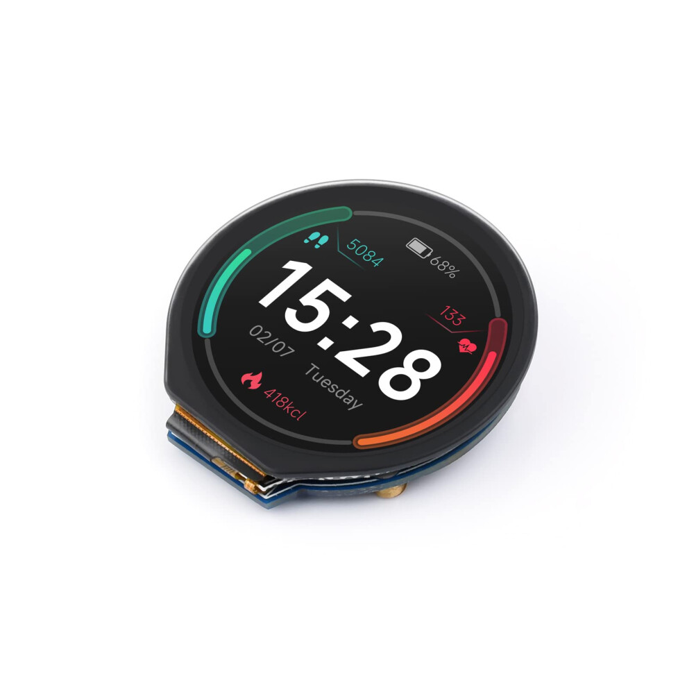 1.28Inch Touch Lcd, 240X240, Ips, 65K Colors, Spi/I2c, Supports Pi/Pico/Arduino/Stm32 9426802170092