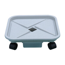 Plateau de pot mobile avec roue, support roulé robuste pour-L