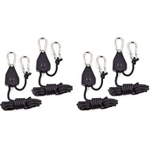 4Pcs Heavy Duty Adjustable Light Ratchet Rope Yoyo for Light Fixtures