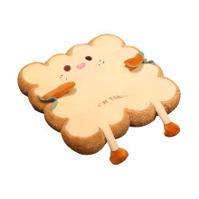 Pluche toastkussen, schattig speelgoed met een ontspannend en stressverlagend antislipontwerp, schattige toastvorm van 40 cm, vacuümverpakt voor een