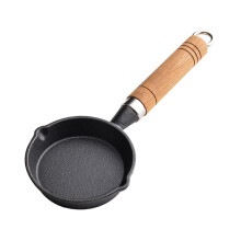 NonStick Mini Egg Frying Pan 10cm Cast Iron Pan for One Egg Quick Cooking Skillet 12X10X3CM