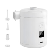 Air Mattress Pump Portable, Cordless Rechargeable Air Bed Pump Small Blow Up Tool for Camping, Pool Floats White