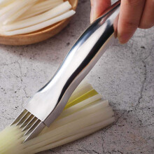 Green Onion Knife Stainless Steel Chopped Spring Onion Slicer, Scallion Cutter Shred Knife, Silver