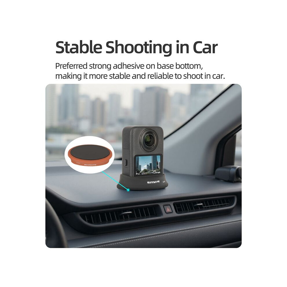 Sunnylife Fixed Upright Base For Osmo 360 Non Slip Desktop Stand Car Silicone Base Stabilizer Camera Holder Camera Accessories A 6131736577079