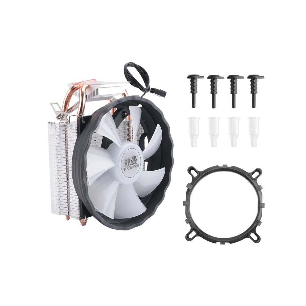 Snowman X200 Cpu Cooler 2 Heat Pipes 120Mm Silent Fan 4Pin Pwm Pc Cooler For Intel Lga2011 Amd Cpu Cooling Fan 4713286783074