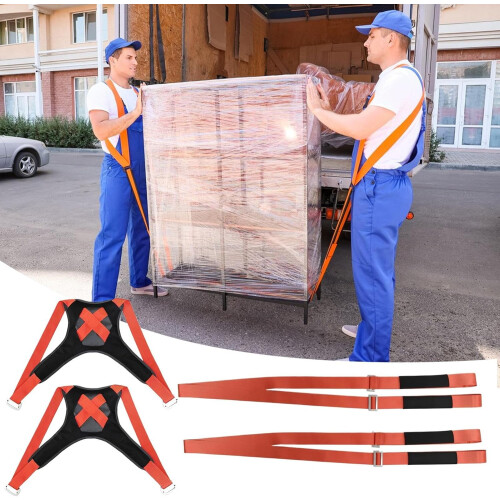 Device Moving Straps, 2Person Carrying Strap System  Portable Adjustable 400kg Capacity 1