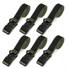 6PCS Nylon Binding Straps to Enhance Outdoor Travel and Luggage Management (6PCS black)