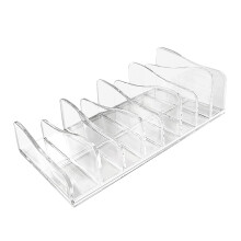 Organisateur de maquillage polyvalent, étagère transparente pour votre collection personnelle, design transparent, robuste et fiable (matériau
