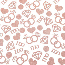 Rose Gold Glitter Confetti for Hen Do, Bachelorette Party Wedding