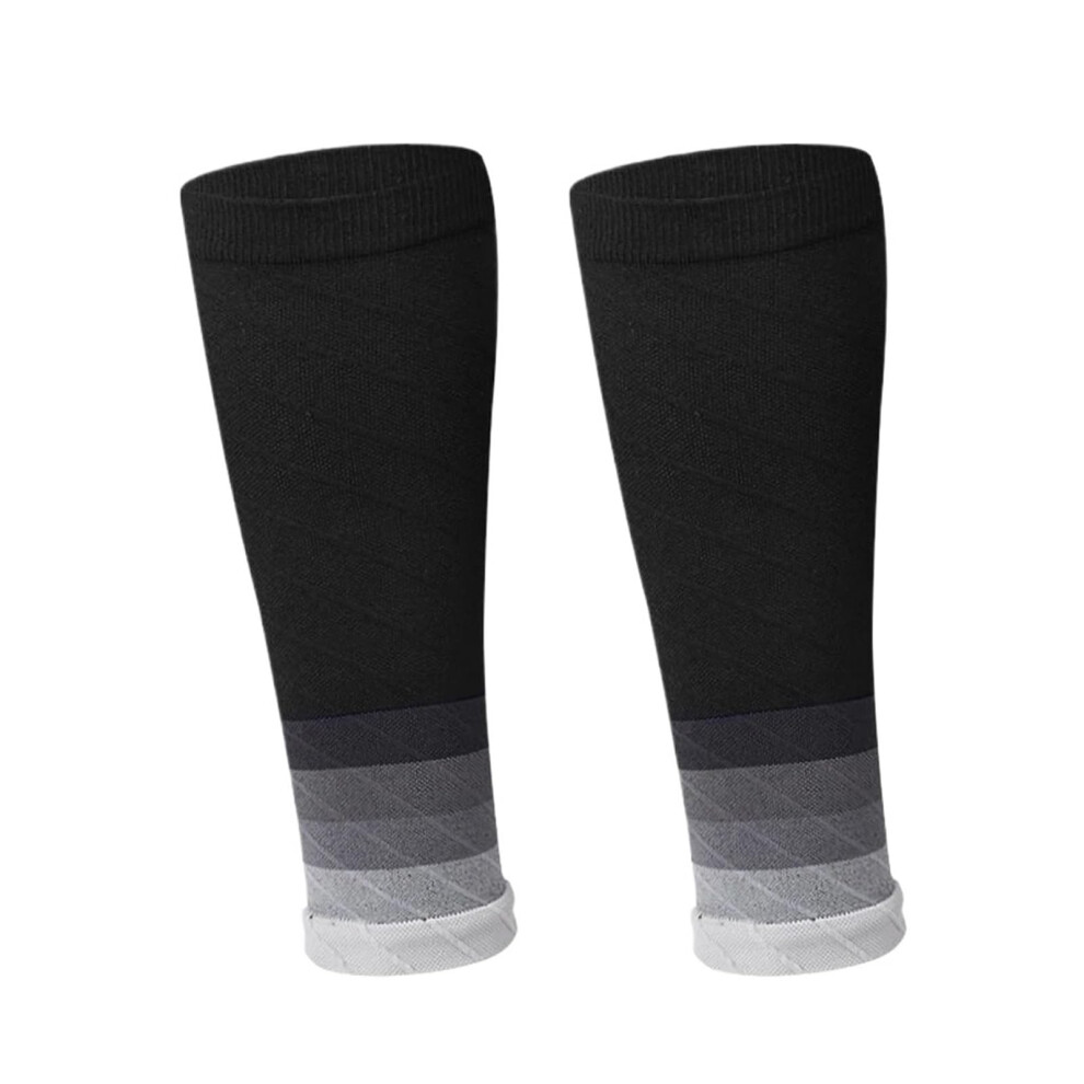 Calf compression sleeves, compression socks for running, shin splints, men and women, gray