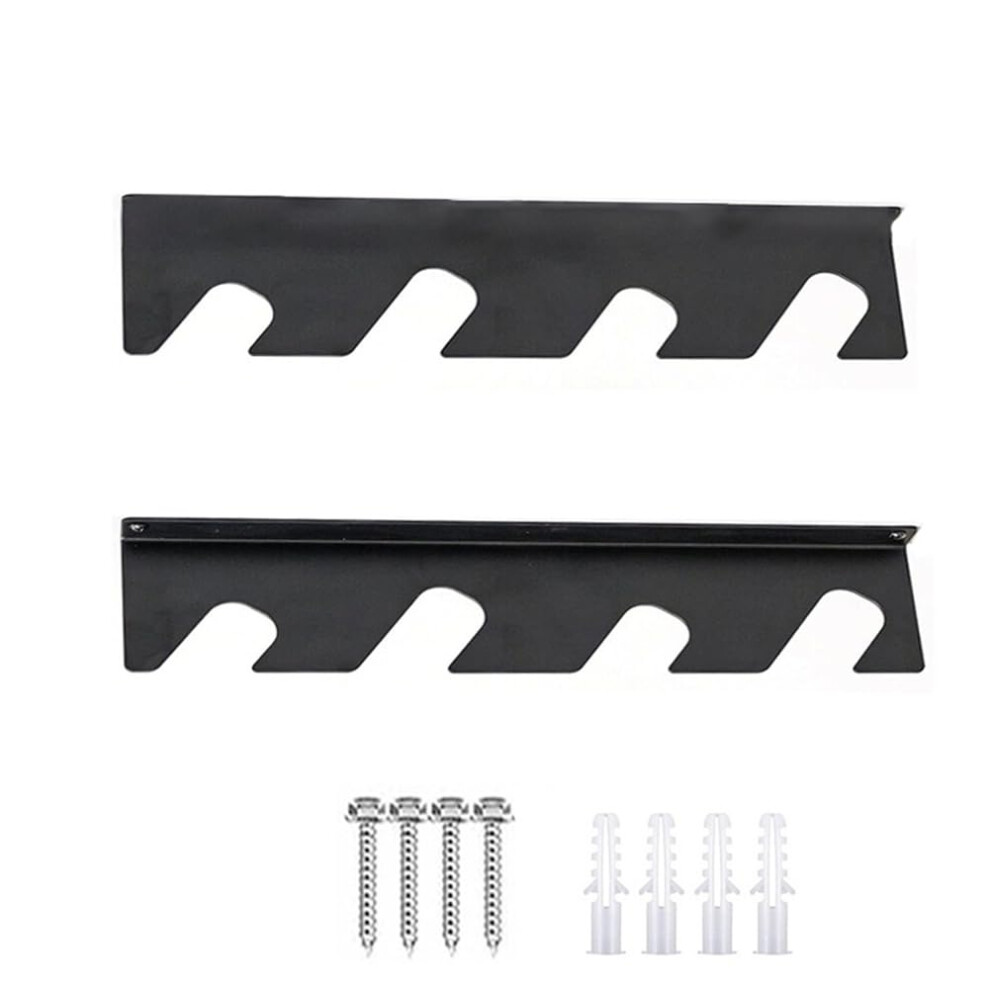Horizontal Garden Tool Organizer, Garage Organization Rack For Shovels Rakes Brooms And Mops, Solid Steel Holds 9189345800818