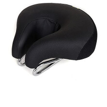Bicycle Seat,Mountain Bike Seat 1pc Bicycle NoseLess Seat Cusion Bicycle Saddle Bike Thickened Super Soft Cushion Armless Bicycle Magic Cushion Black