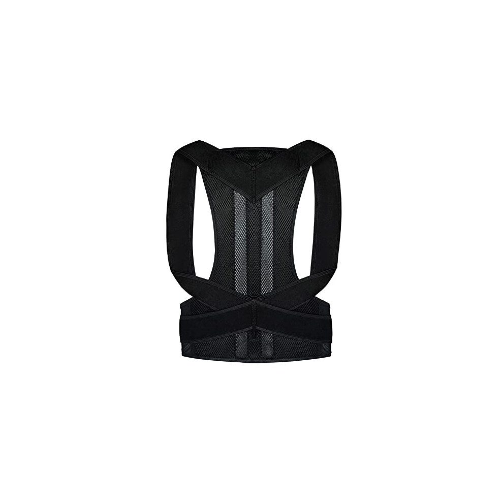 Black S5xl Posture Corrector, Adjustable Hunchback Correction Belt For Adults, Back Support Xxl