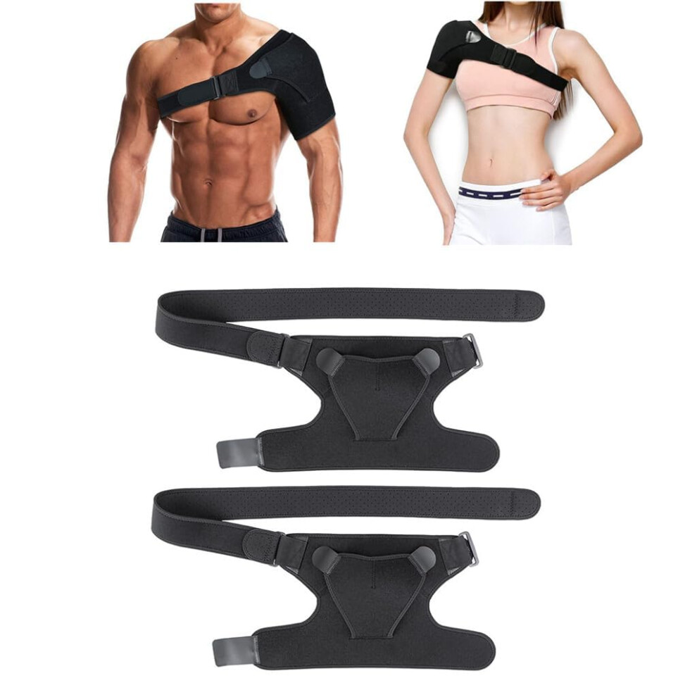 Compression Shoulder Brace for Rotator Cuff, Pain Relief and Dislocation (2 Pieces)