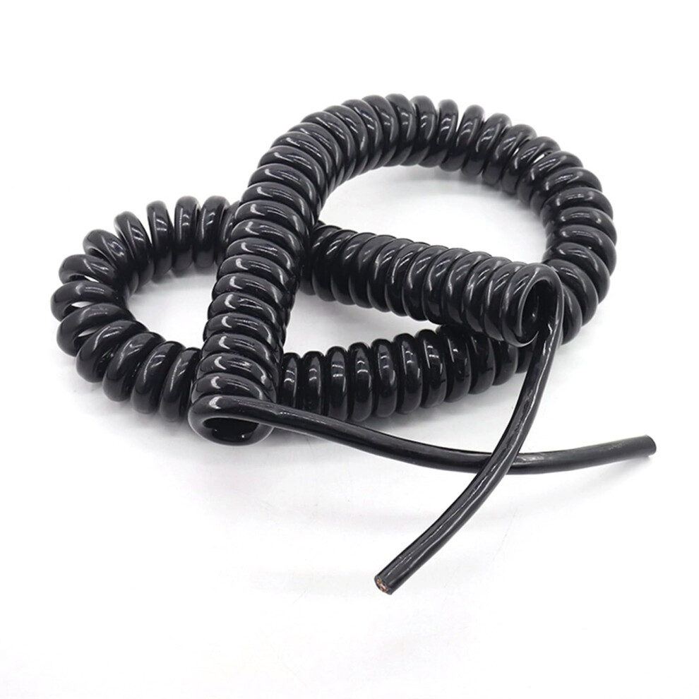 Extendable Wire, Retractable Spool Spiral Cable, 2Core, 1.5 Mm, Antifreeze Spring Wire, Spiral Length 1 Meter 9426802174076