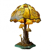 (A) Abajur de mesa em formato de cogumelo colorido, luz noturna de resina, abajur de cabeceira, luminária de leitura compatível com quarto