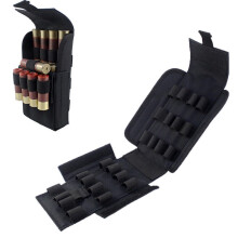25 Round Shotgun Buttstock, 12GA Gun Ammo Storage Hunting Buttstock Shotgun Cartridge Shell Holder Rifle Butt Stock Magazine Pouch